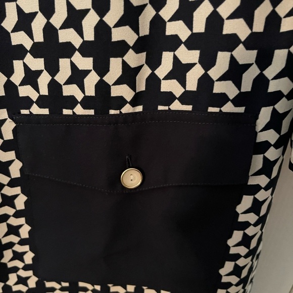 Nautica Round Neck 3/4 Sleeve Printed Dress - Picture 5 of 11